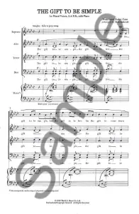 The Gift To Be Simple (SATB)