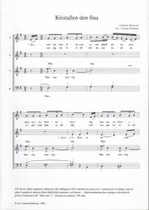 Kristallen den fina (SATB)