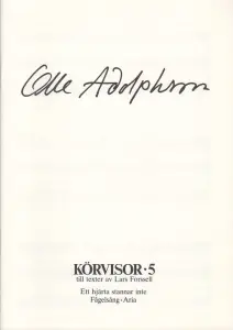 Olle Adolphson: Körvisor 5 (SATB)