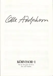Olle Adolphson: Körvisor 1 (SATB)