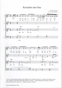 Kristallen den fina (SATB)