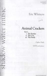 Eric Whitacre: Animal Crackers (SATB)