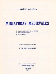 Munoz Molleda Miniaturas Medievales (azpiazu) Guitar