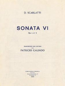 Domenico Scarlatti: Sonata VI Op.1 No.6 (Guitar)