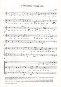 Till Österland vill jag fara (SATB)