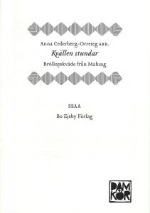 Kvällen stundar (SSAA)