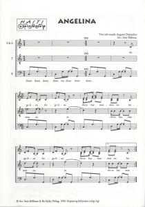 Auguste Dépradine: Angelina (SATB)