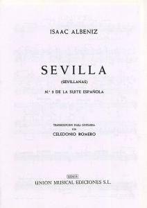 Albeniz Sevilla Sevillanas No.3 De La Suite Espanola (romero) Gtr