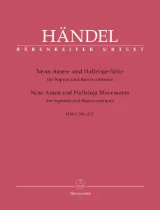 Georg Friedrich H&auml;ndel: Nine Amen and Halleluja Movements for Soprano and Basso
