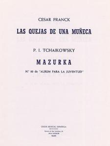Franck Las Quejas/tchaikovsky Mazurka