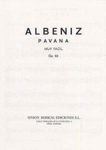 Albeniz Pavana Facil Para Manos Pequenas Op.83 Piano