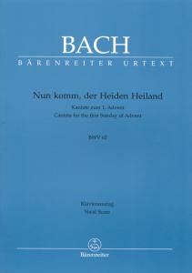 Johann Sebastian Bach: Nun komm, der Heiden Heiland (SATB, piano)