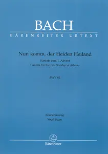Johann Sebastian Bach: Nun komm, der Heiden Heiland (SATB, piano)