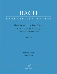 Johann Sebastian Bach: Gelobet seist du, Jesu Christ (SATB, piano)