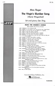 Reger: The Virgin's Slumber Song (SA)