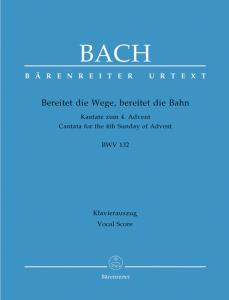 Johann Sebastian Bach: Bereitet die Wege, bereitet die Bahn BWV 132 (SATB , pian