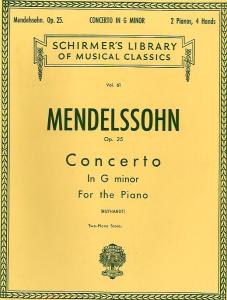 Felix Mendelssohn: Piano Concerto No.1 In G Minor Op.25 (2 Piano Score)