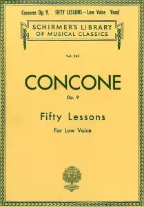 Giuseppe Concone: Fifty Lessons Op.9 For Low Voice