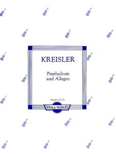 Fritz Kreisler: Praeludium And Allegro (Viola)