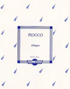 Joseph-Hector Fiocco: Allegro (Viola)