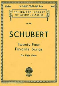 Franz Schubert: Twenty-Four Favorite Songs For High Voice
