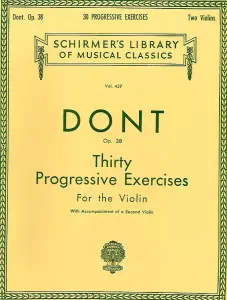 Jacques Dont: Thirty Progressive Exercises For The Violin Op.38