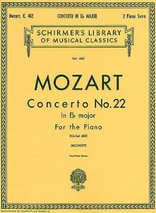 W.A. Mozart: Piano Concerto No.22 In E Flat K.482 (2 Piano Score)