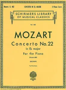W.A. Mozart: Piano Concerto No.22 In E Flat K.482 (2 Piano Score)