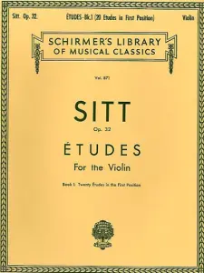 Hans Sitt: Etudes For Violin Op.32 Book 1 (First Position)