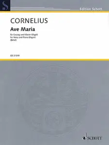 Peter Cornelius: Ave Maria (sång & piano)
