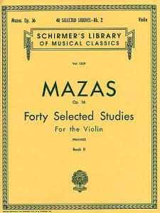 Jacques F. Mazas: Forty Selected Studies For Violin Op.36 Book 2