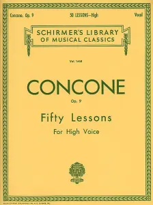 Giuseppe Concone: Fifty Lessons For High Voice Op.9