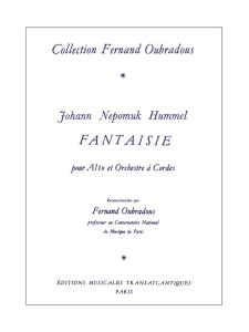 Johann Nepomuk Hummel: Fantasie