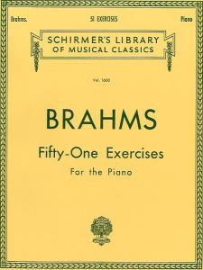 Johannes Brahms: Fifty-one Exercises For The Piano