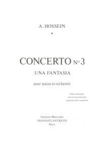 André Hossein: Concerto N°3 ""Una Fantasia""""