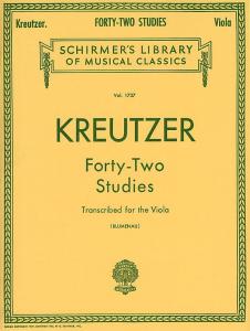 Rodolphe Kreutzer: Forty-Two Studies (Viola)