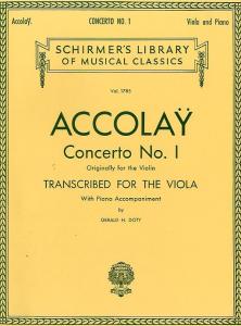 Jean Baptiste Accolay: Concerto No. 1 (Viola And Piano)