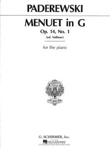 Ignacy Paderewski: Menuet In G Op.14 No.1