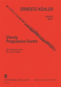 Ernesto Kohler: Vierzig Progressive Duette Op. 55 Heft 1