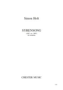 Simon Holt: Syrensong (Study Score)