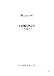 Simon Holt: Syrensong (Study Score)