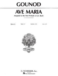 Charles Gounod: Ave Maria In G (High Voice)