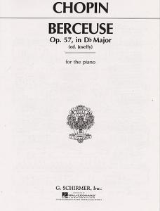 Frederic Chopin: Berceuse In D Flat Major Op.57