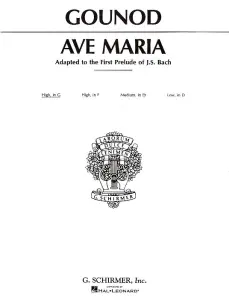 Charles Gounod: Ave Maria In G (High Voice)