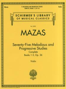 Jacques-Fereol Mazas: 75 Melodious and Progressive Studies Op.36 Complete