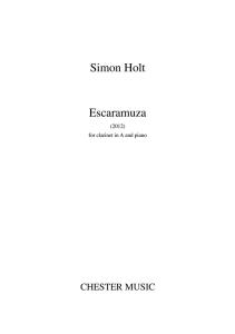 Simon Holt: Escaramuza