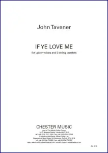 John Tavener: If Ye Love Me (Full Score)