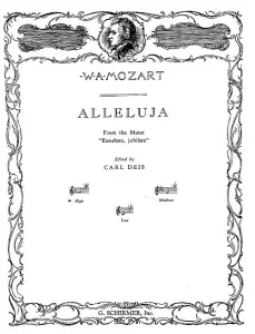 W.A. Mozart: Alleluia From Exsultate Jubilate (High Voice)