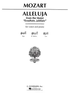 W.A. Mozart: Alleluia From Exsultate Jubilate (Medium Voice)