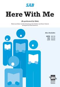 Dido: Here With Me (SAB)